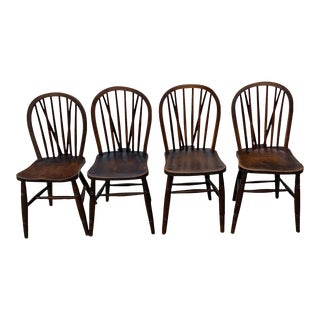 Antique Windsor Chairs - Set of Four For Sale