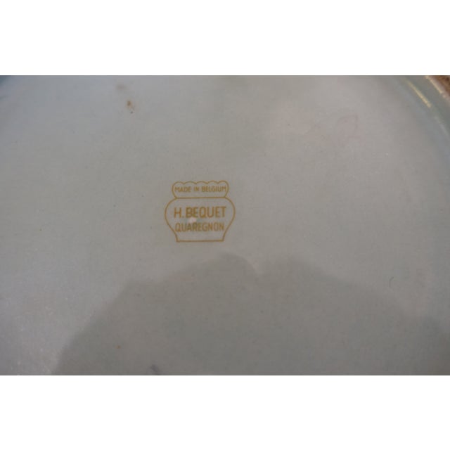 Large Vintage Porcelain Bowl by Hubert Bequet, 1960s For Sale - Image 3 of 4