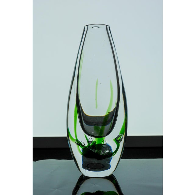 Seaweed & Fish Vases by V. L. Kosta, Set of 2 For Sale - Image 6 of 16