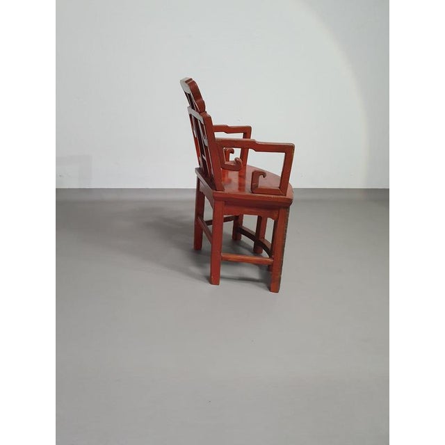 French Chinoiserie Altar Chairs and Side Table, Set of 3 For Sale - Image 14 of 18