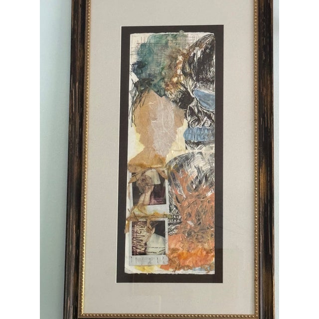 Original Modern Figurative Mixed Media Collage Assemblage Painting Framed - 33" For Sale In New York - Image 6 of 9