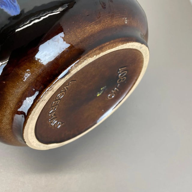 Large Pottery Fat Lava Multi-Color Floor Vase 408-40 from Scheurich, 1970s For Sale - Image 17 of 18