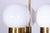 1960s Mid-Century Chandelier in Brass and Opaline Glass, Czech, 1960s For Sale - Image 5 of 11