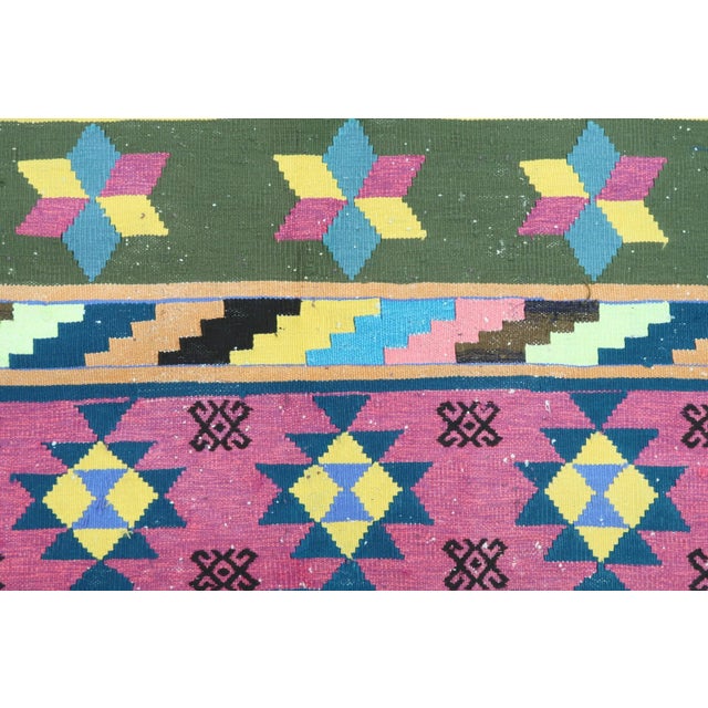 Vintage Sivas Kilim Rug For Sale - Image 12 of 13