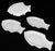 Mid-Century Modern Vintage Mid-Century Modern Williams Sonoma White Porcelain Fish Shaped Plates - Set of 4 For Sale - Image 3 of 3