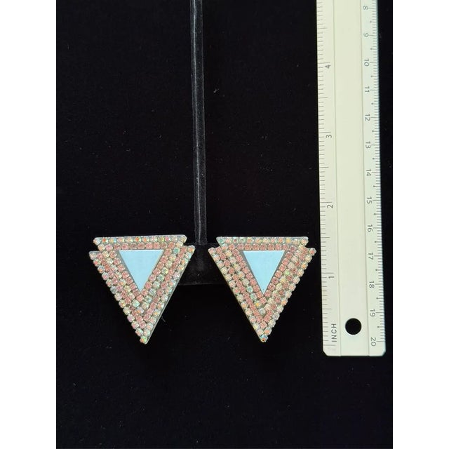 Art Deco Signed Roxanne Assoulin Earrings, a Pair For Sale - Image 3 of 6