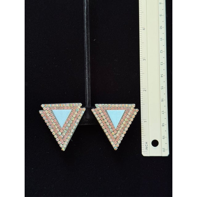 Art Deco Vintage Signed Roxanne Assoulin Earrings, A Pair For Sale - Image 3 of 6