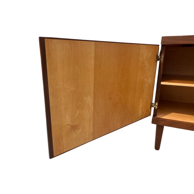 Vintage Mid Century Danish Modern Hans Olsen Teak Credenza Denmark Restored 1960s For Sale In Palm Springs - Image 6 of 12