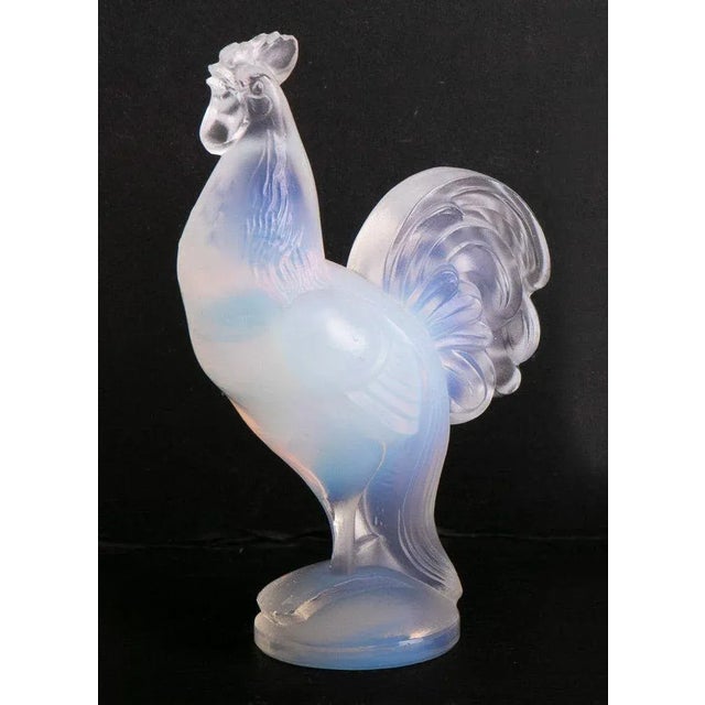 H: 9cm W: 6cm D: 3.5cm Glass stamped 'Sabino'