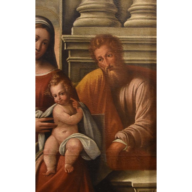 Benvenuto Tisi / Il Garofalo, Holy Family, 1500s-1600s, Oil on Canvas For Sale - Image 11 of 16