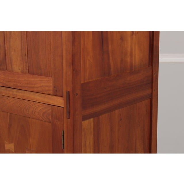 Stickley Cherry 4 Door Cherry Tv Armoire For Sale - Image 12 of 18
