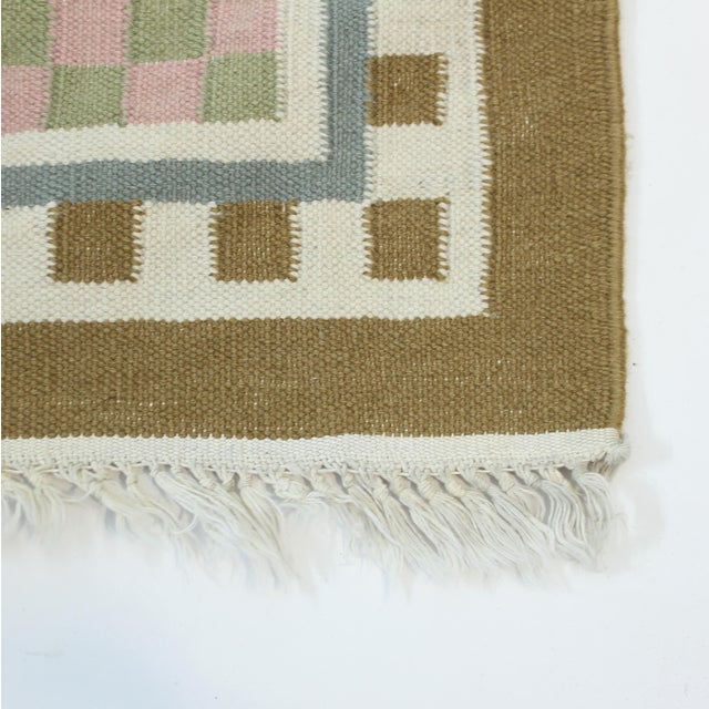 Modern Flat Weave Kelim Rug For Sale - Image 9 of 10