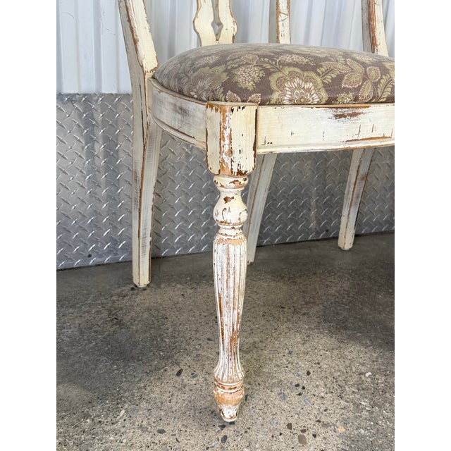 1990s Rustic Italian Made Buying and Design Farmhouse Dining Chairs - Set of 4 For Sale - Image 5 of 9