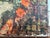 Green Mid-Century Modern Oil Painting, Abstract Cityscape With Classical Ruins Influence, Large Textured Canvas, C. 1950s For Sale - Image 8 of 9