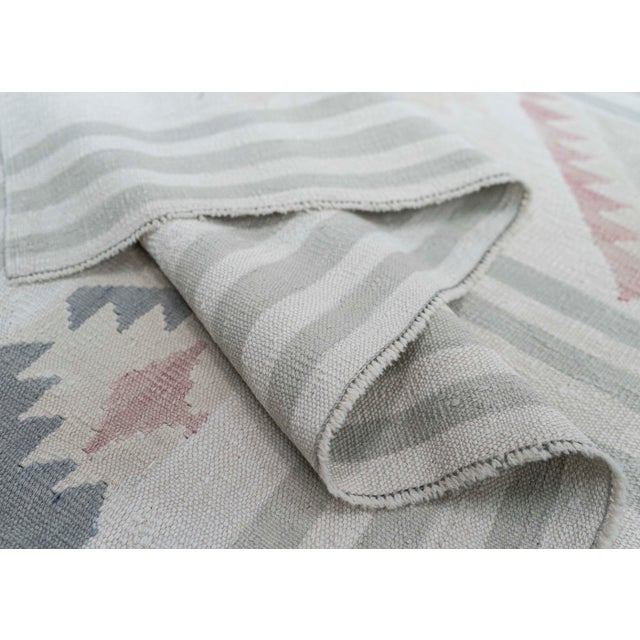 Turkish Kilim Oriental Handmade Flatweave 7'10" x 10'5" #20275 For Sale In Houston - Image 6 of 8