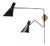 Regina Andrew Spyder Steel Sconce, Blackened Brass & Natural Brass For Sale