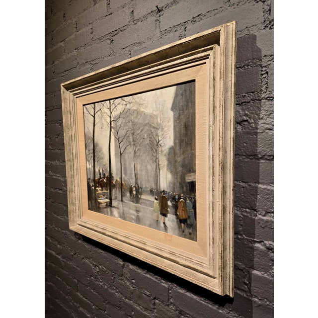 Jules René Hervé "View of l'Arc De Triomphe" Paris -Original Oil Painting For Sale - Image 10 of 12