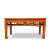 Wood 1980s Asian Crackle Spring Bench-Red For Sale - Image 7 of 7