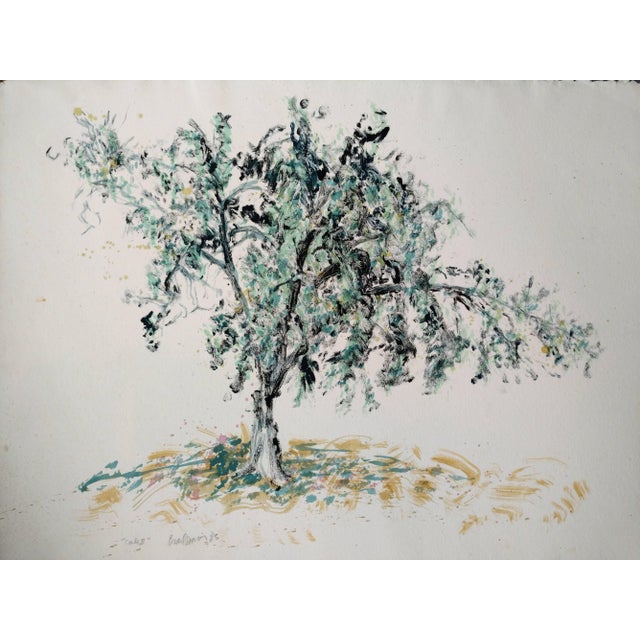 Brad Davis, Acrylic painting or Monotype "Oak II" Pattern and Decoration Movement, 1985 For Sale