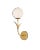 The Rossville Wall Sconce exudes a contemporary retro vibe with its globe-shaped bulb. This nature-inspired gold sconce is...