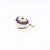 Vintage 14k Gold and Blue & White Enamel Figural Russian Style Egg Charm Pendant For Sale - Image 9 of 12
