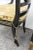 Black Hollywood Regency Painted Black and Gold Caned Side Chairs a Pair 6098a For Sale - Image 8 of 18