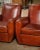 Pair of Early 20th Century French Art Deco Brown Leather Club Armchairs For Sale - Image 4 of 9