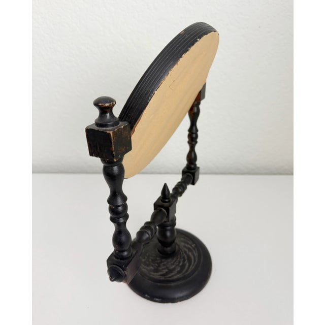 Vintage Wood Shaving Mirror For Sale In Sacramento - Image 6 of 9