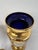 Glass Signed Antique Moser Karlsbad Cobalt & Gilt Enamel Art Glass Garniture Set, 3 Pieces, Circa 1900 For Sale - Image 7 of 11