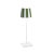Contemporary Zafferano Poldina Lido Table Lamp with Green Striped Shade For Sale - Image 3 of 3