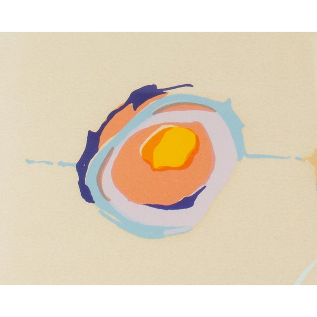 Orange “Les Fleurs Fauves” Serigraph Print by William Ray McCauley For Sale - Image 8 of 9