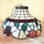 Vintage Tiffany-Style Fruit Stained Glass Hanging Pendant Shade For Sale - Image 18 of 18