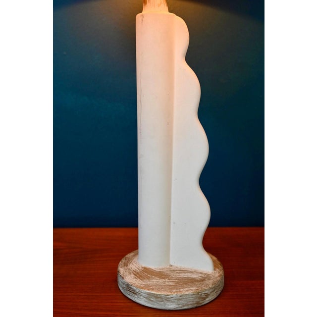 1980s Mid-Century Sculptural Totem Lamp in Plaster, 1960s For Sale - Image 5 of 18