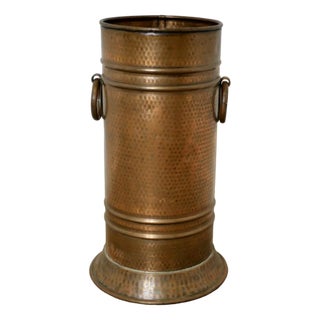 Arts and Crafts Copper Umbrella Stand, 1890s For Sale