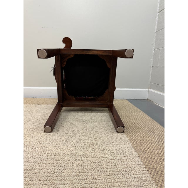 Mid 20th Century Chinoiserie Carved Corner Chair For Sale In Raleigh - Image 6 of 9