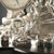 Silver-Plate Sculpture Clock from Ottaviani Manufacture For Sale - Image 6 of 8
