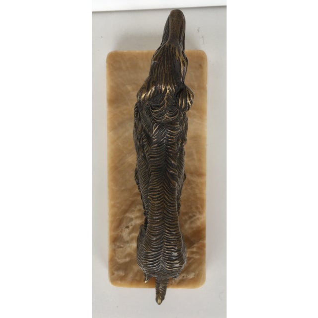 Metal 19th Century French Silver Patinated Bronze Greyhound For Sale - Image 7 of 10