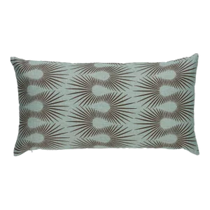 Schumacher x Neisha Crosland Hedgehog 27" Pillow in Duck Egg Brown