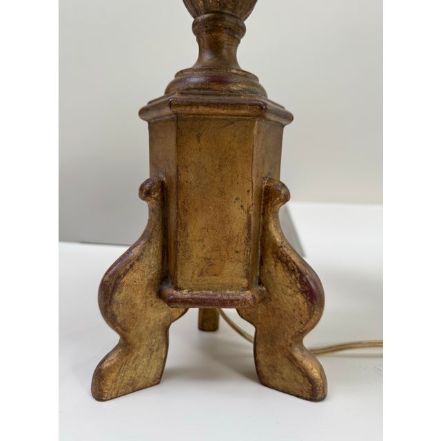 Pair of 1990s Pricket Candlestick Lamps With Antiqued Bronze Finish For Sale - Image 9 of 12