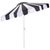 Black Meze 9 Ft Crank Umbrella, Black Cabana Stripe/White Pole For Sale - Image 8 of 9