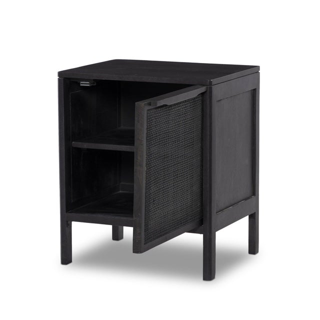 Four Hands Sydney Nightstand - Black Wash, Right For Sale - Image 9 of 10
