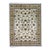 Indian Tabriz Wool & Silk 9x12 White Ivory, Tan, Blue, & Green Handmade Area Rug #1144267 For Sale
