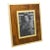 Montagnani Italy Modernist Wood and Brass Picture Frame For Sale
