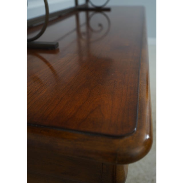Drexel Heritage Country French Cherry & Burl Wood Buffet Server For Sale - Image 10 of 18