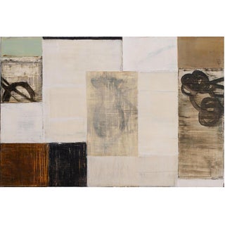 Bernd Haussmann, German American Neo Abstract Expressionist Contemporary Oil Painting Mixed Media, 2001 For Sale