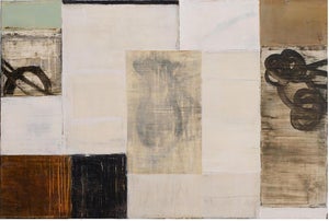 Bernd Haussmann, German American Neo Abstract Expressionist Contemporary Oil Painting Mixed Media, 2001
