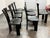Roche Bobois Pierre Cardin for Roche Bobois Vintage Black Lacquer Dining Chairs, Set of Eight For Sale - Image 4 of 12