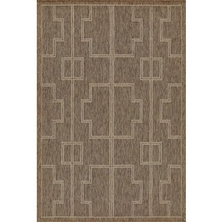 Momeni Contemporary Indoor/Outdoor Hampton Dune Rug in Natural, 8' x 10' For Sale