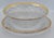 1980s 1980s Italian 3D Scrolled Gold Gilded Rimmed Serving Punch Salad Bowl & Platter Set For Sale - Image 5 of 7