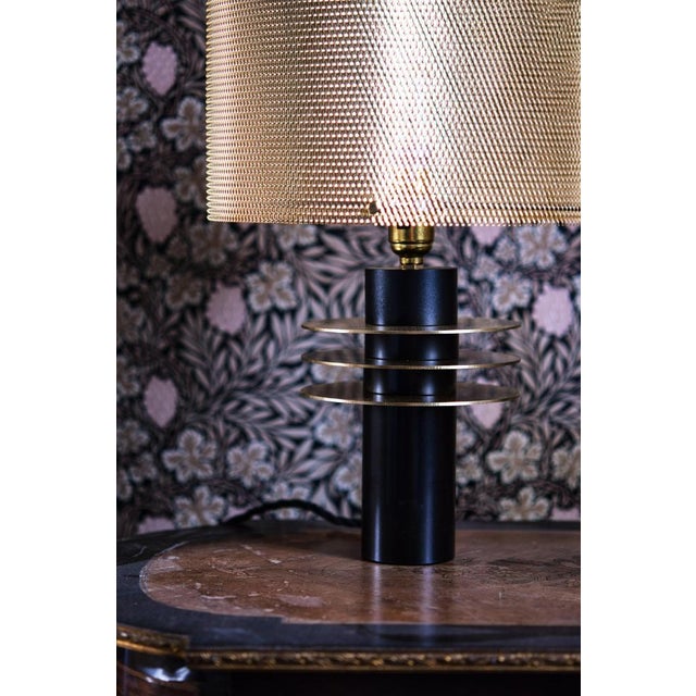 Black Swan Table Lamp in Brass with Aluminum and Steel by Marine Breynaert For Sale - Image 6 of 10